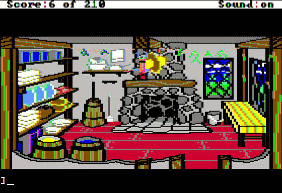 King's Quest III: To Heir is Human (Apple II) screenshot: This is what could happen to Gwydion if he doesn't do what he's told