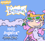 Rugrats: Totally Angelica (Game Boy Color) screenshot: Title screen (French version)