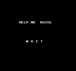 Ai Senshi Nicol (NES) screenshot: Loading! Ggrrrrnnnd *click!*