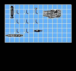 NavyBlue (NES) screenshot: Getting attacked