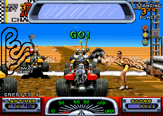 Road Riot 4WD (Arcade) screenshot: Go!