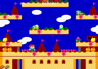 Rainbow Islands (Arcade) screenshot: Let's Go.