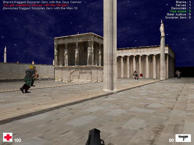 Ancient Arenas (Browser) screenshot: What are they doing? Going for a high-five?