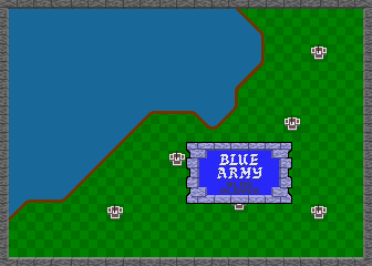 Rampart (Arcade) screenshot: Your the Blue Army.