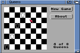 Queens (Amiga) screenshot: So far, all queens are safe