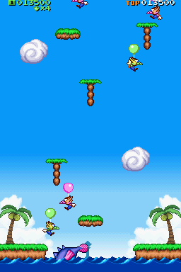 Screenshot of Tingle's Balloon Fight DS (Nintendo DS, 2007) - MobyGames