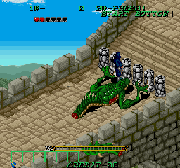 Gate of Doom (Arcade) screenshot: Dragon