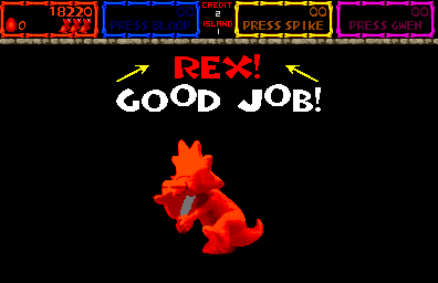 Trog (Arcade) screenshot: Good Job!