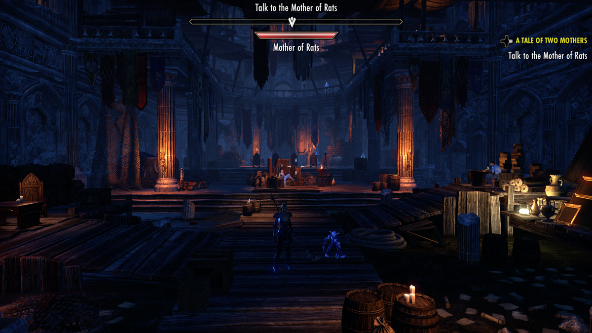 The Elder Scrolls Online: Summerset (Xbox One) screenshot: Let's talk to the Mother of Rats.