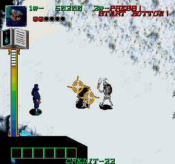 Gate of Doom (Arcade) screenshot: Winter level