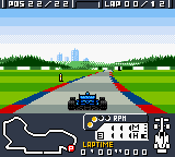 F-1 World Grand Prix (Game Boy Color) screenshot: Prix in Australia.