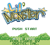 Lil' Monster (Game Boy Color) screenshot: Title screen