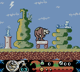 Toonsylvania (Game Boy Color) screenshot: In the garden, the mighty garden...