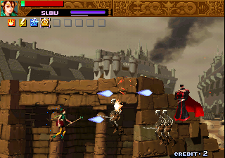 Sol Divide (Arcade) screenshot: Black mage