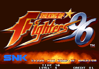 The King of Fighters '96 (Arcade) screenshot: Title screen