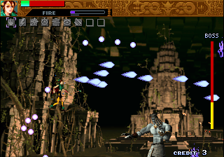 Sol Divide (Arcade) screenshot: Giant undead