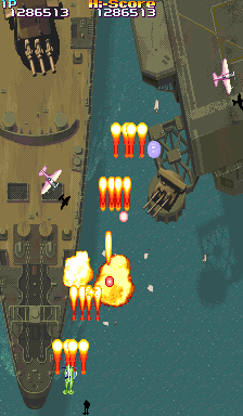 19XX: The War Against Destiny (Arcade) screenshot: Warships