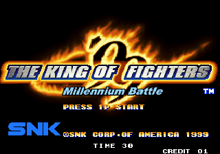 The King of Fighters '99: Millennium Battle (Arcade) screenshot: Title screen