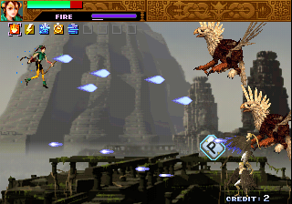 Sol Divide (Arcade) screenshot: Griffins