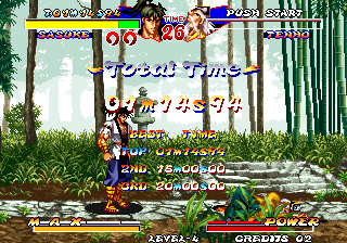 Ninja Master's (Arcade) screenshot: Total time