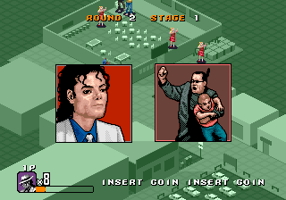 Screenshot of Michael Jackson's Moonwalker (Arcade, 1990) - MobyGames