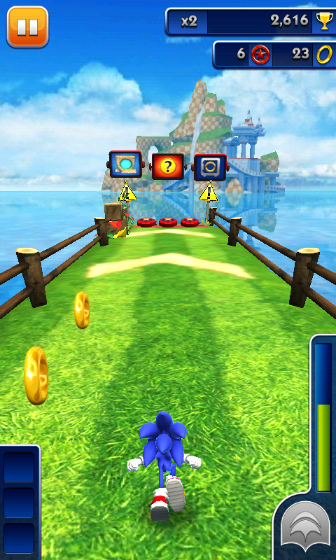 Sonic Dash (Android) screenshot: Springs