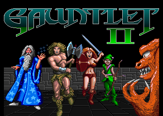 Gauntlet II (Arcade) screenshot: Title Screen.