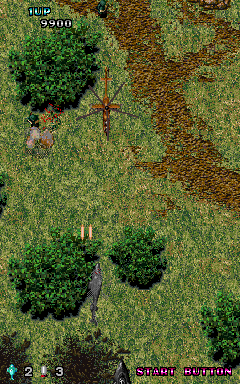 Twin Eagle (Arcade) screenshot: Helicopter