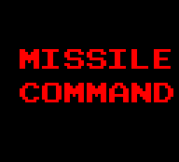Missile Command (Arcade) screenshot: Title screen
