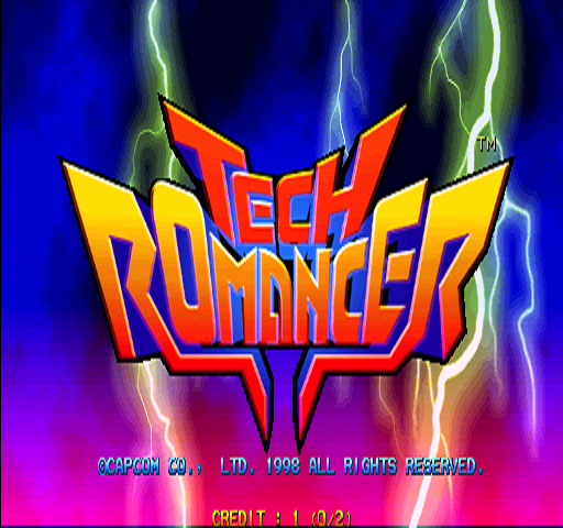 Tech Romancer (Arcade) screenshot: Title screen