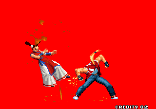 The King of Fighters '99: Millennium Battle (Arcade) screenshot: Fatality! Ok, almost :D