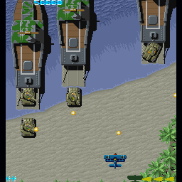 Sky Shark (Sharp X68000) screenshot: Stage 2