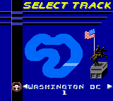 Test Drive 6 (Game Boy Color) screenshot: Washington, D.C.