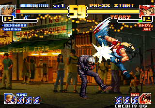 The King of Fighters '99: Millennium Battle (Arcade) screenshot: K' vs Terry