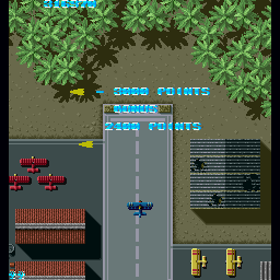 Sky Shark (Sharp X68000) screenshot: End of stage score