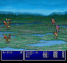 Final Fantasy II (PlayStation) screenshot: Birds do it, bees do it. In a swamp