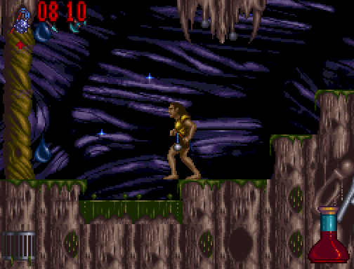 Shadow of the Beast II (FM Towns) screenshot: Caverns