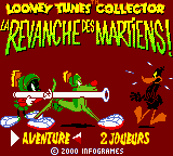 Looney Tunes: Marvin Strikes Back! (Game Boy Color) screenshot: French title screen (EU)