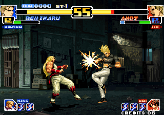 The King of Fighters '99: Millennium Battle (Arcade) screenshot: Explosion