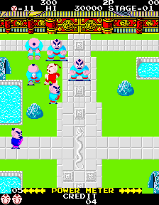 Chinese Hero (Arcade) screenshot: Punch them.