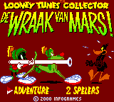 Looney Tunes: Marvin Strikes Back! (Game Boy Color) screenshot: Dutch title screen