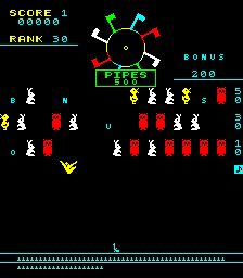 Carnival (Arcade) screenshot: Firing Range.
