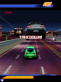 Asphalt 3 3D: Street Rules (J2ME) screenshot: Takedown!