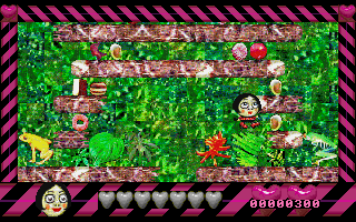 Top Banana (Acorn 32-bit) screenshot: The game has quite impressive parallax scrolling