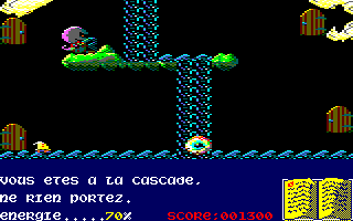 Sorcery+ (Amstrad CPC) screenshot: Drowning