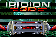 Iridion 3D (Game Boy Advance) screenshot: Title screen