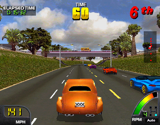 Screenshot of Cruis'n USA (Arcade, 1994) - MobyGames