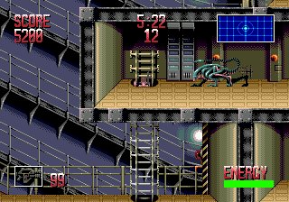 Alien³ (Genesis) screenshot: Any deadly life up there?