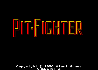 Pit-Fighter (Arcade) screenshot: Title screen