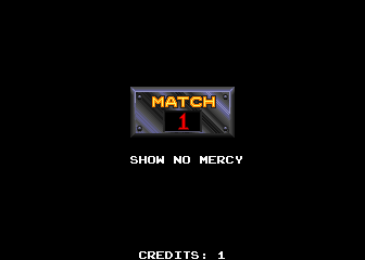 Pit-Fighter (Arcade) screenshot: Match number